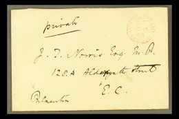 1864 "PALMERSTON" - SIGNED OFFICIAL PAID ENVELOPE WHILST PRIME MINISTER  1844 (18th Nov., Just One Year To The... - Otros & Sin Clasificación