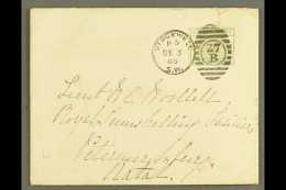 1885 (3 DEC) COVER TO NATAL  Bearing 1883-84 6d Dull Green, SG 194, With Good Colour, And Tied By Fine "STOCKWELL... - Otros & Sin Clasificación