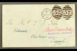 1886 (28 MAY) COVER TO AUSTRIAN TYROL  Bearing 1883-84 3d Lilac Pair With Good Colour, SG 191, These Tied By Fine... - Otros & Sin Clasificación