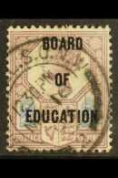 OFFICIAL  1902 5d Dull Purple & Blue, "BOARD OF EDUCATION" SG O81, Fine Used, Cat.£1500. For More... - Otros & Sin Clasificación