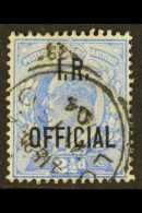 OFFICIAL  1902-04 2½d Ultramarine, "I.R. OFFICIAL" SG O22, Fine Used. For More Images, Please Visit... - Unclassified