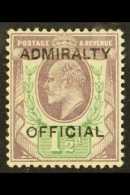 OFFICIAL  1903 1½d Dull Purple & Green, "ADMIRALTY OFFICIAL" Ovpt, SG O103, Fine Mint. For More... - Sin Clasificación