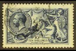 1913  10s Indigo-blue, Waterlow Printing, SG 402, Couple Of Shortish Perfs At Left, Otherwise Fine Used. For More... - Non Classés
