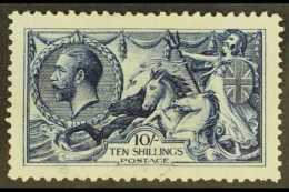 1913  10s Indigo Blue, Waterlow Seahorse, SG 402, Superb Lightly Cancelled Used. Pretty Stamp. For More Images,... - Sin Clasificación