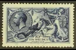 1913  10s Indigo Blue, Waterlow Seahorse, SG 402, Superb Lightly Cancelled Used. Pretty Stamp. For More Images,... - Ohne Zuordnung