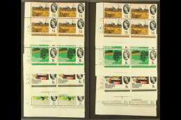 1964  Geographical Congress Ordinary & Phosphor Cylinder Blocks Of 4 Sets, SG 651/654 & SG 651p/54p.... - Other & Unclassified