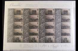 2001 CONSIGNIA "OCCASIONS" SHEET  "Occasions" Ingots "Generic Smilers" Complete Sheet, SG LS4, Very Fine Never... - Altri & Non Classificati