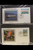 ISLE OF MAN  1981-1985 Complete Collection Of Illustrated Small Benham 'Silk' FIRST DAY COVERS Housed In A Cover... - Other & Unclassified