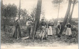 FOLKLORE  -- Les LANDES -- Dernière Récolte De La Résine " Le Barrascot " - Sonstige & Ohne Zuordnung