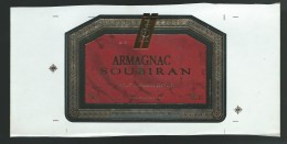 Etiquette Armagnac Soubiran  Plaisance Du Gers 32 - Alcools & Spiritueux