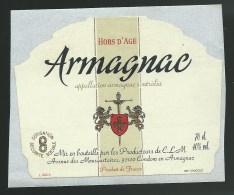 Etiquette Armagnac   Hors D4age   Condom En Armagnac 32 - Alkohole & Spirituosen