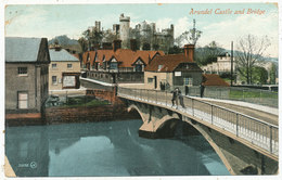 Arundel Castle And Bridge, 1910 Postcard - Arundel