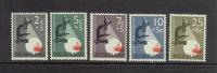 Nederland 1955 NVPH 661-665 Kankerbestrijding Postfris (MNH) - Unused Stamps