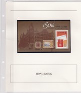 HONG-KONG   - BLOC 1991 N°17- 150TH ANNIVERSARY OF THE HONG KONG POST OFFICE  -  MNH**  AVEC COMMENTAIRES / TBS - Hojas Bloque