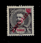 ! ! Congo - 1911 King Carlos 500 R - Af. 73 - MH - Portuguese Congo