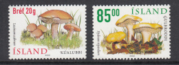 Iceland MNH 2002 Set Of 2 Mushrooms - Nuevos