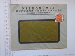 D149815  Hungary    Cover  NITROKÉMIA  RT  Budapest  1942 - Lettres & Documents