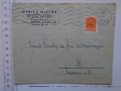 D149819  Hungary    Cover  - Oprics Miklos Vizvezeték Szerelo épület Badogos  Budapest  -1942 - Storia Postale