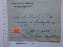 D149822 Hungary    Cover  - Sopron Sopron Megyei Gazdak - Handstamp Hulladékgyujtés Nemzeti Érdek-   Budapest  -1942 - Lettres & Documents