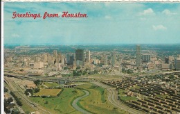 CPSM -  USA -Texas - HOUSTON  -  Greetings From   HOUSTON   - 1968 . - Houston