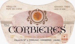 Etiquette Vin Wine Label -  Corbieres - Vin De Pays D'Oc