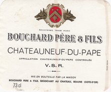 Etiquette Vin Wine Label -  Chateauneuf - Du - Pape - Vin De Pays D'Oc