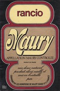 Etiquette Vin Wine Label - Rancio - Maury - Vin De Pays D'Oc