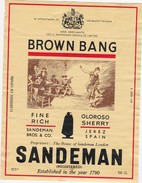 Etiquette Vin Wine Label - Brown Bang - Sandeman - Vin De Pays D'Oc