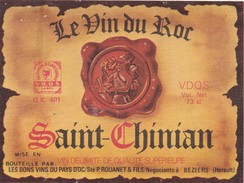 Etiquette Vin Wine Label - Le Vin Du Roi - Saint - Chimian - Vin De Pays D'Oc