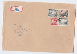 1970 REGISTERED  Cheb CZECHOSLOVAKIA COVER  3x 5k 1x 50h Stamps  To Germany - Storia Postale