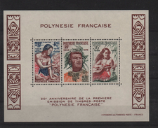 POLYNESIE  BF N° 4 ** - POLYNESIENS Cote 20€ - Blocks & Sheetlets