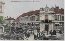 CPA Beaurepaire Département De L'Isère Circulé Marché école - Beaurepaire