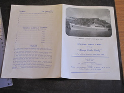 SS KENYA CASTLE - OFFICIAL RACE CARD - MONDAY JUNE 20th, 1960 - Sonstige & Ohne Zuordnung