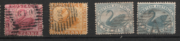 WESTERN AUSTRALIA ONE PENNY TWO PENCE  STAMPS COLONIES BRITANIQUES - Used Stamps