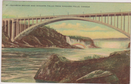 Carte Postale Ancienne,amérique,CANADA,1951,PONT,RAINBOW BRIDGE,NIAGARA - Non Classés