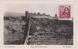 Espagne,espana,andalousie ,andalucia,ALMERIA,ALCAZABA,TIMBRE DEVANT - Almería