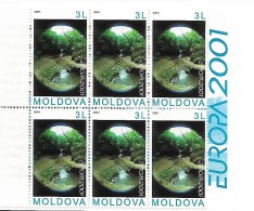 MOLDOVA 2001 Europa Eau, 1 Val + 1 Carnet Mnh - 2001