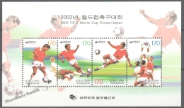 South Korea 1999 Yvert Block BF 542, World Football Cup 2002 - Miniature Sheet - MNH - Korea (Zuid)