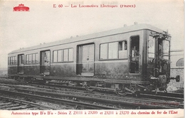 ¤¤  -  E. 60  -  Les Locomotives Electriques  -  Automotrice Type B'o B'o  Des Chemins Fer De L'Etat  -  ¤¤ - Eisenbahnen