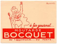 Buvard Moutarde Bocquet. - Moutardes