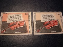 N°1459 LE VIOLON De RAOUL DUFY Variété Fond Couleur Jaune Au Lieu De Rose - Unused Stamps