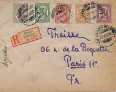 Lettre Recommandée Suomi Finlande Helsinki Pour Paris 1920 - Cartas & Documentos