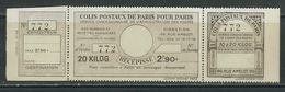 FRANCE Colis Postaux Paris Pour Paris N° 98 (*) - Ungebraucht