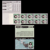 DENMARK 2002 - Scott# 1245A Booklet-Sports MNH - Nuevos