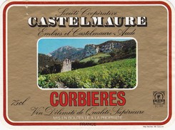 Etiquette Vin Wine Label - Castelmaure - Corbieres - Vin De Pays D'Oc
