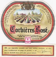 Etiquette Vin Wine Label - Corbiéres Rosé - Vino Rosado