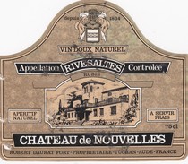 Etiquette Vin Wine Label - Chateau De Nouvelles - Vin De Pays D'Oc