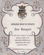 Etiquette Vin Wine Label - Lou Rouquet - Languedoc-Roussillon