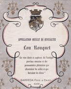 Etiquette Vin Wine Label - Lou Rouquet - Vin De Pays D'Oc