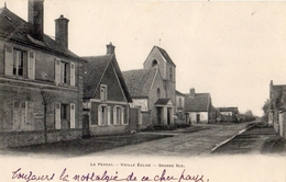 LE PERRAY-EN-YVELINES VIEILLE EGLISE GRANDE RUE (CARTE PRECURSEUR) - Le Perray En Yvelines